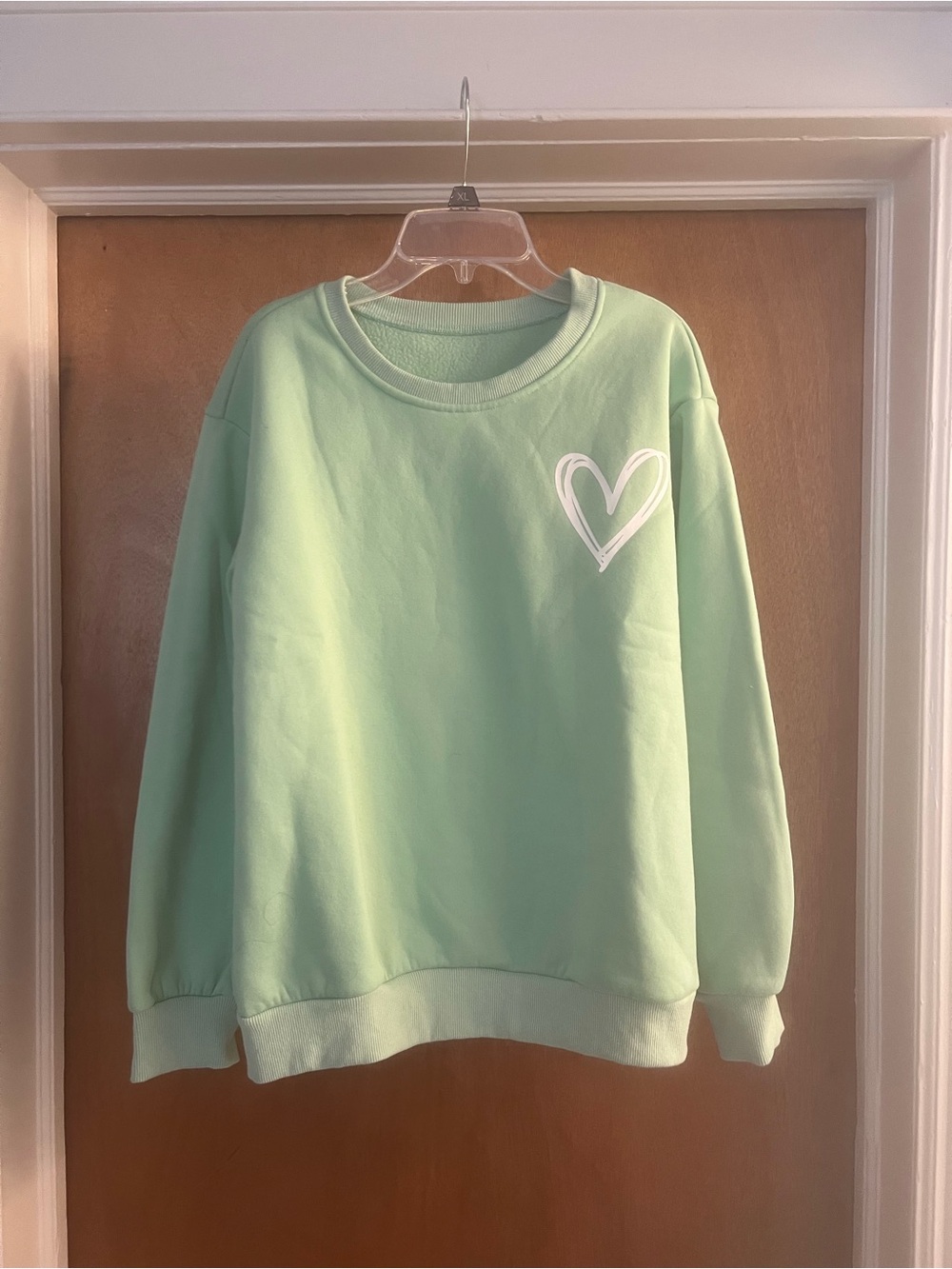 Women’s Mint Green Crewneck Long Sleeve Sweatshirt